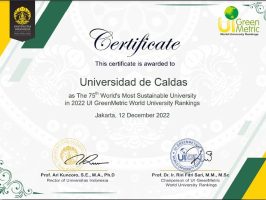 Certificado para la universidad de Caldas