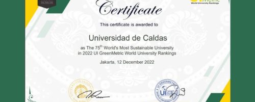 Certificado para la universidad de Caldas