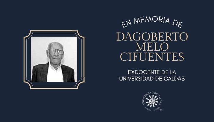 Inmemorian del docente Dagoberto Melo Cifuentes