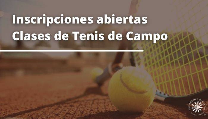 Inscríbase en las clases de tenis de campo