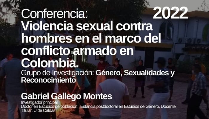 conferencia “Violencia sexual contra hombres en el marco del conflicto armado en Colombia”