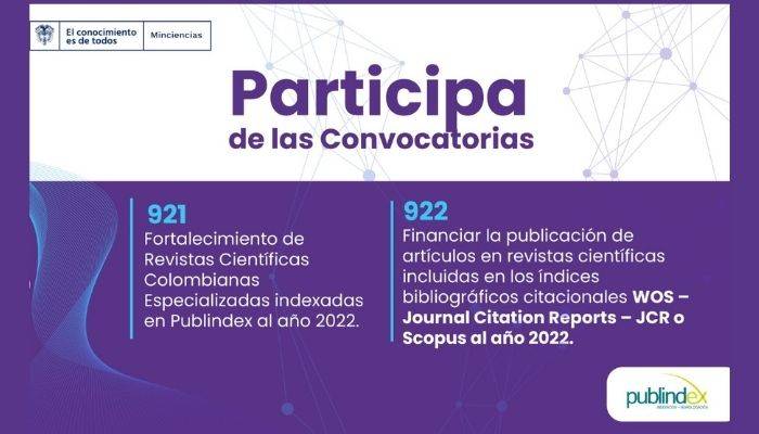El 9 de mayo vencen las convocatorias para el fortalecimiento de publicaciones cientifícas