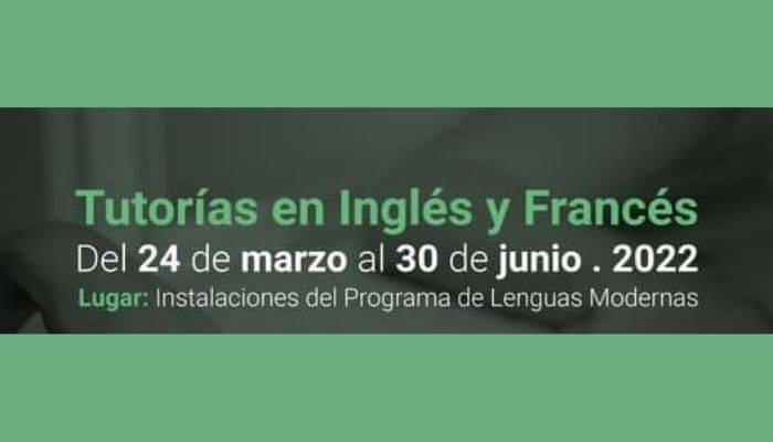 tutorias Programa de lenguas modernas dictará tutorías en inglés y francés