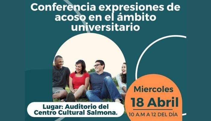 conferencia sobre el acoso en el ámbito universitario