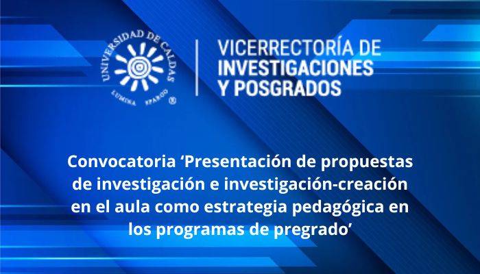 Convocatoria para los docentes de la universidad de Caldas