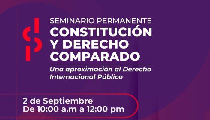 Primera sesión tratará el tema de derecho internacional