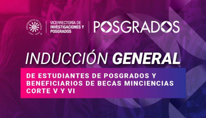 bienvenida posgrados La jornada se llevará a cabo el próximo miércoles