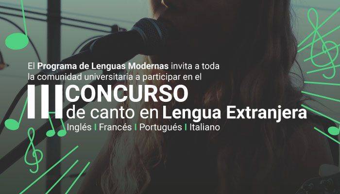 El concurso nace en el año 2019 dirigido exclusivamente a estudiantes del programa de Lenguas Moderna