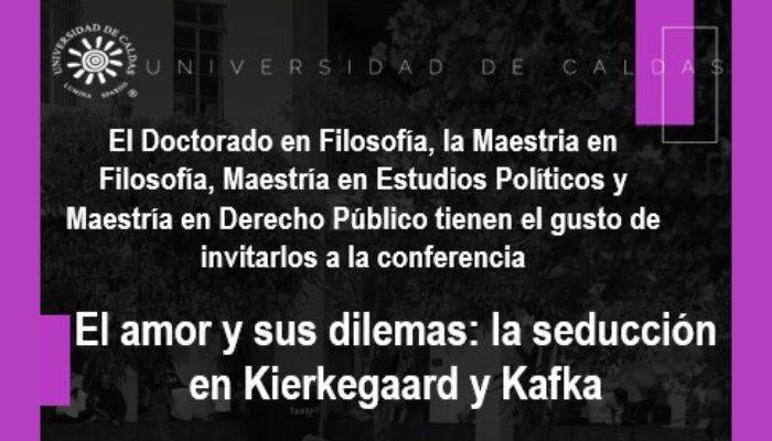 conferencia filosofia La conferencia estará orientada por Fabio Bartoli, docente de la Pontificia Universidad Javeriana de Bogotá y doctor en filosofía de la Universidad de Salamanca de España.