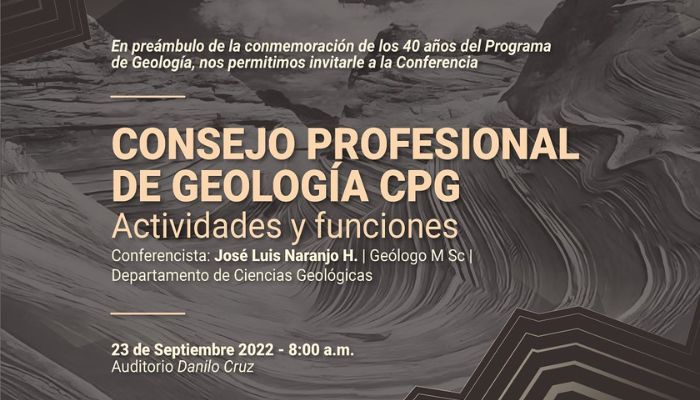 conferencia programa de geología