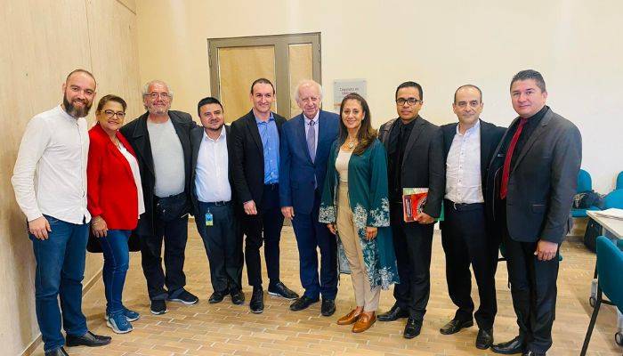 El viceministro de cultura recorrió el Centro Cultural Universitario Rogelio salmona
