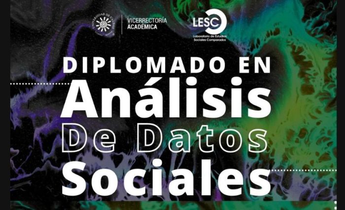 Flayer invitación a inscribirse al diplomado en análisis de datos sociales