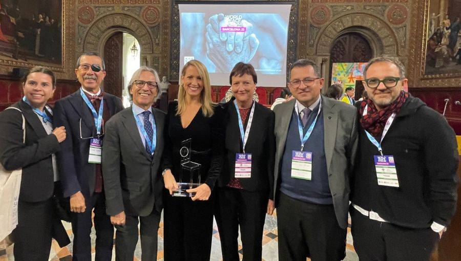 rector con delegados del Conservatori Liceu de Barcelona