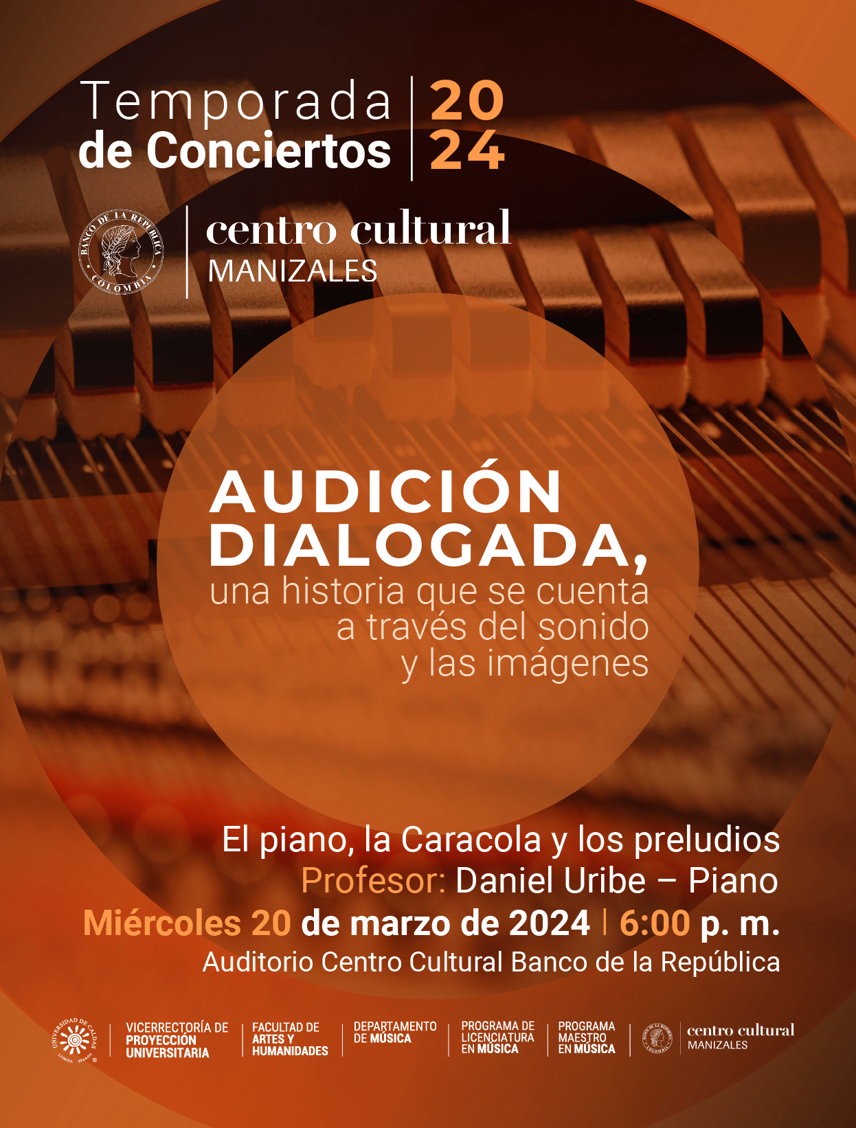 Temporada de Conciertos Departamento de Música 2024 y el Banco de la República | Audición Dialogada