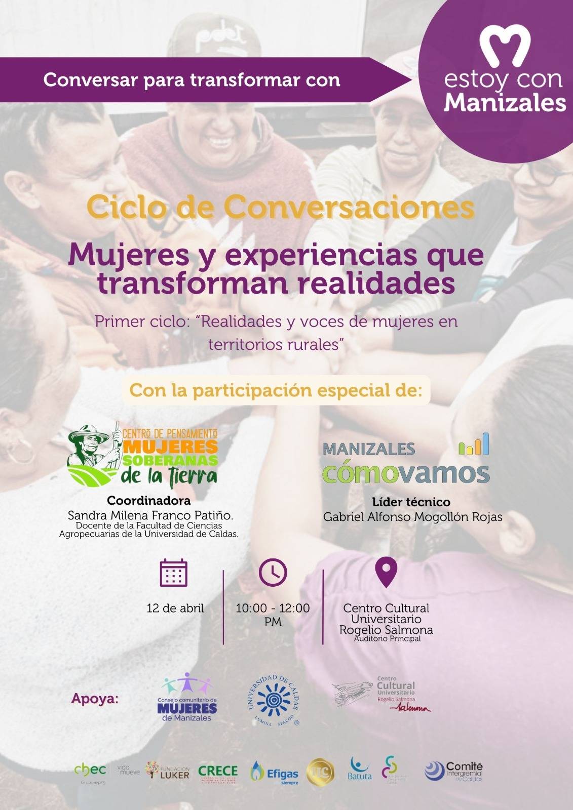 Ciclo de conversaciones: Mujeres y experiencias que transforman realidades