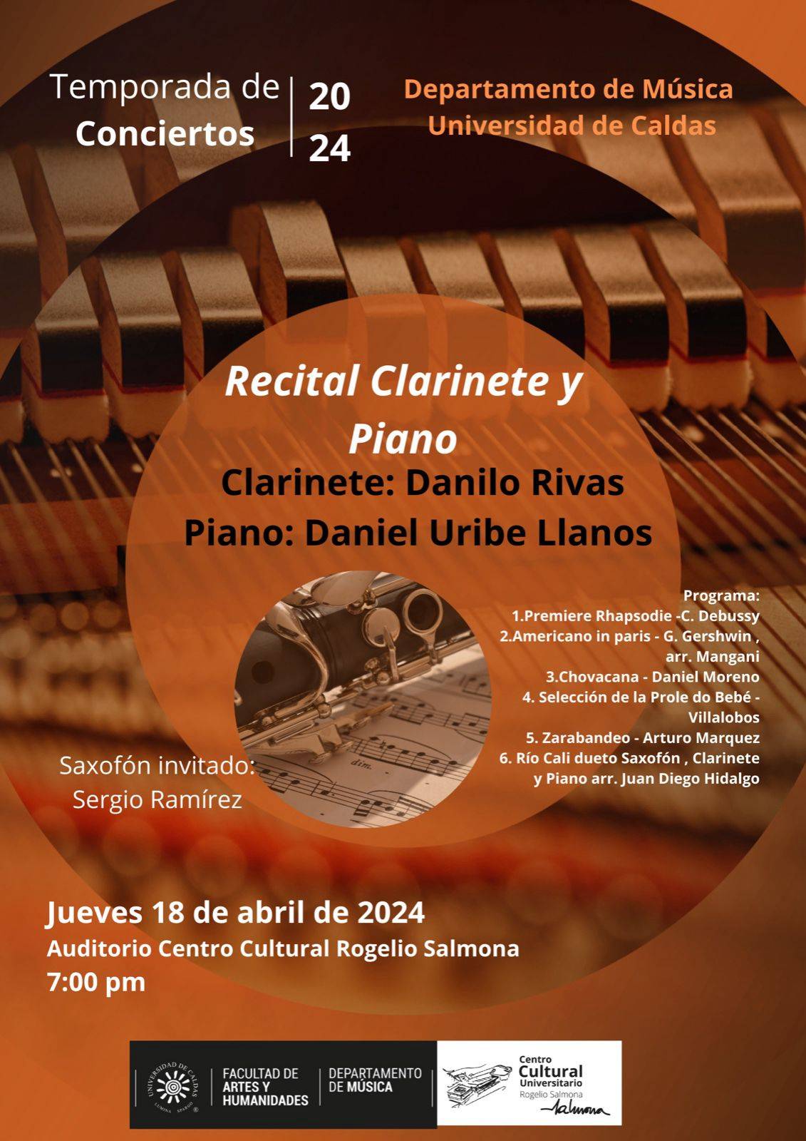 Temporada de Conciertos Departamento de Música 2024