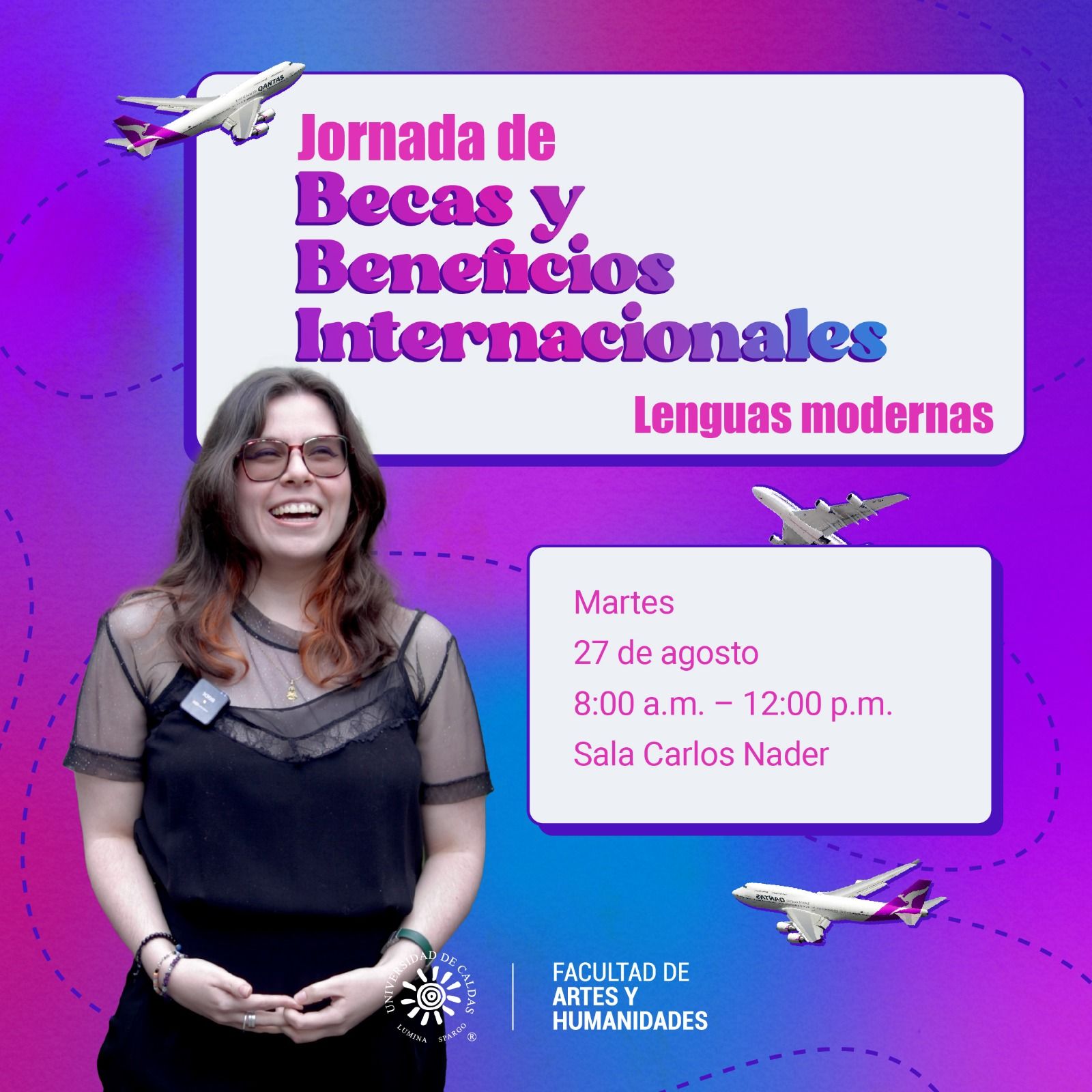 Jornada de becas y beneficios internacionales