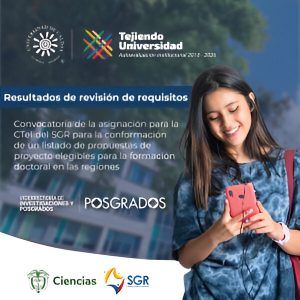 Universidad de Caldas: Primer Puesto en Convocatoria de Minciencias para Becas de Formación Doctoral En la imagen se lee el anuncio de este logro.