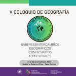 V Coloquio de Geografia