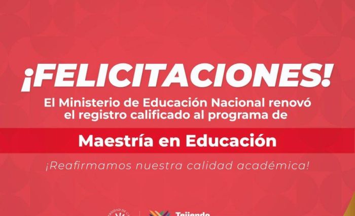 Registro calificado para maestría en educación