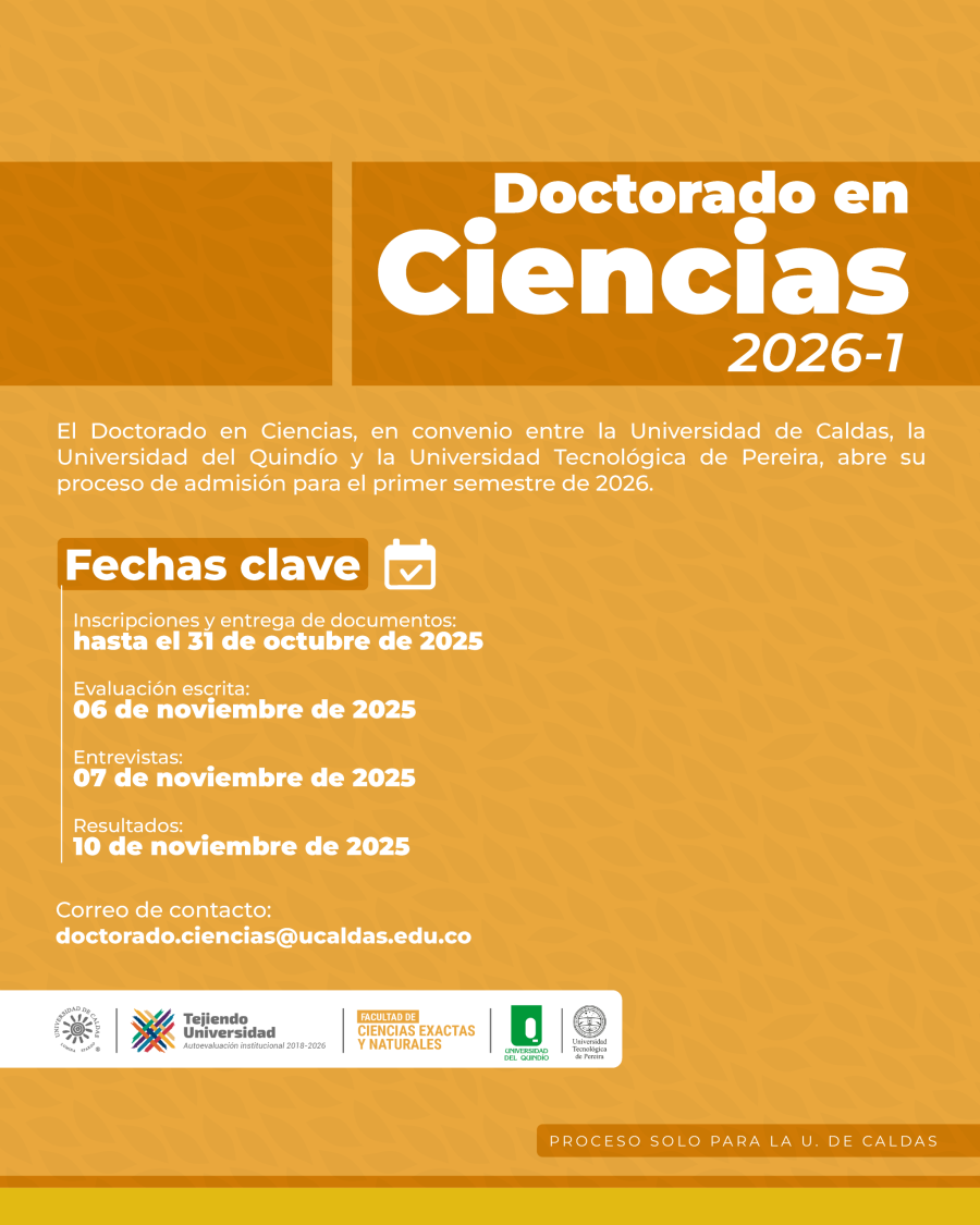 Última semana para postularse en el Doctorado en Ciencias de la ...