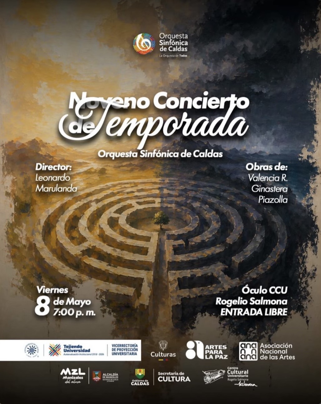 NOVENO CONCIERTO DE TEMPORADA - ORQUESTA SINFONICA DE CALDAS