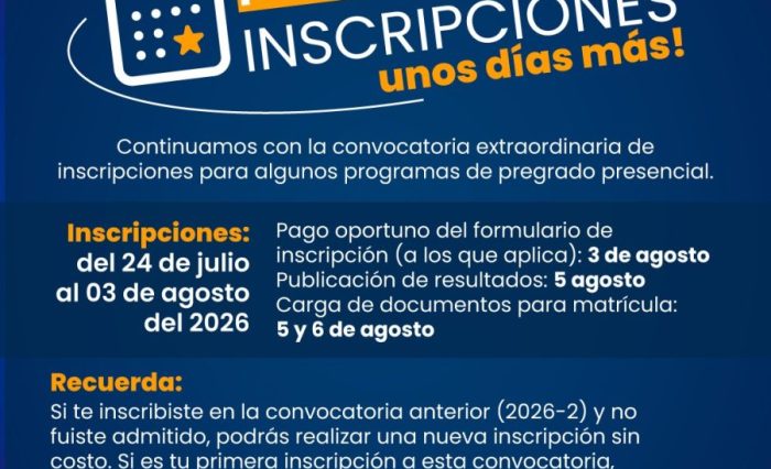 Inscripciones 2026