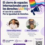 CONVERSATORIO: EL CIERRE DE ESPACIOS INTERNACIONALES PARA LOS DERECHOS LGBTIQ+