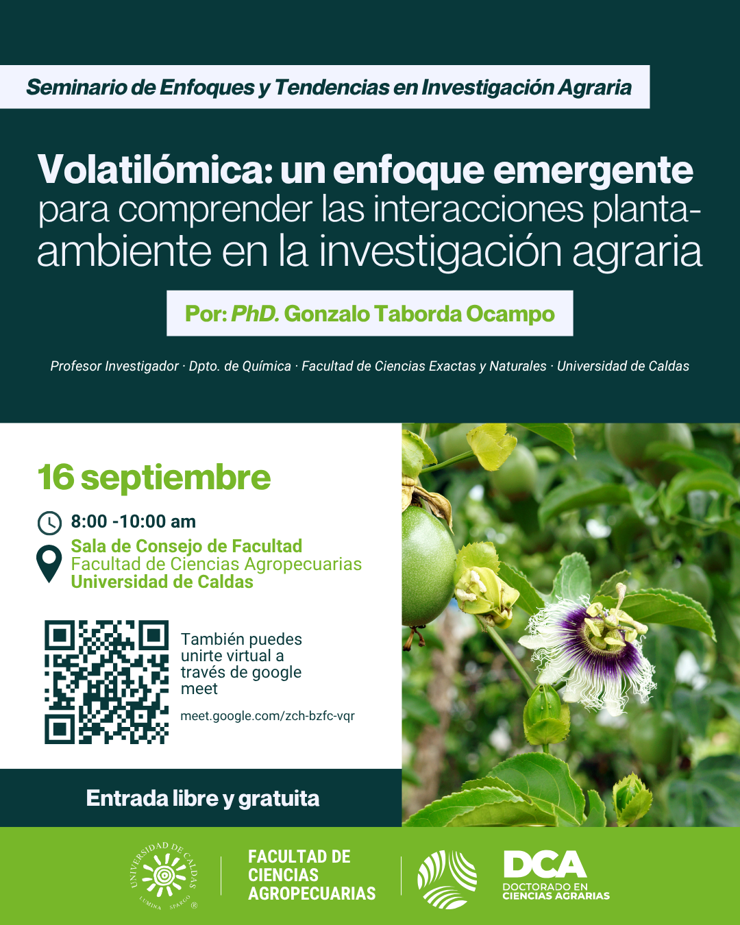 SEMINARIO DE ENFOQUES Y TENDENCIAS EN INVESTIGACIÓN AGRARIA