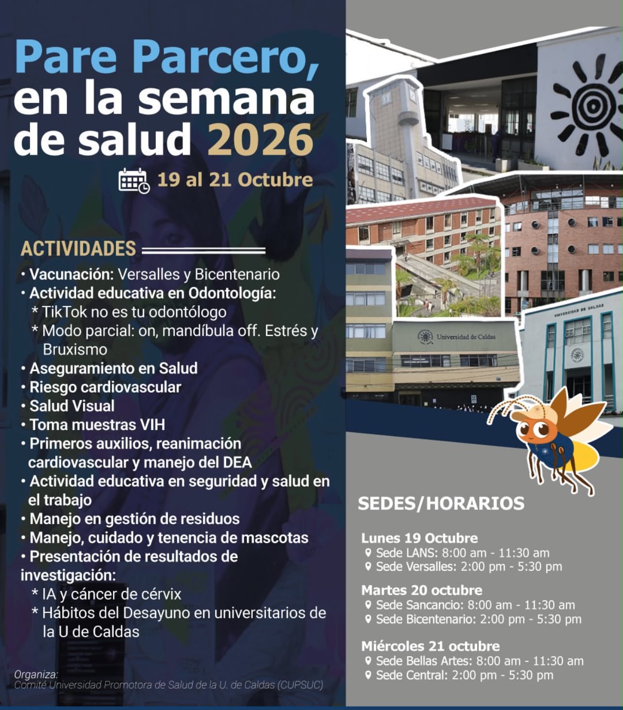 PARE PARCERO, EN LA SEMANA DE LA SALUD 2026