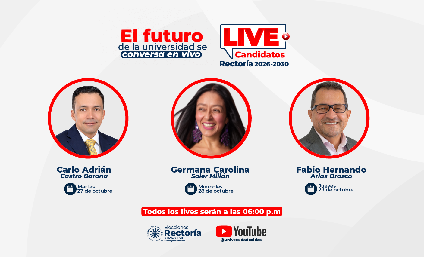 Live Conoce al Candidato Rectoría 2026 - 2030: Carlo Adrián Castro Barona