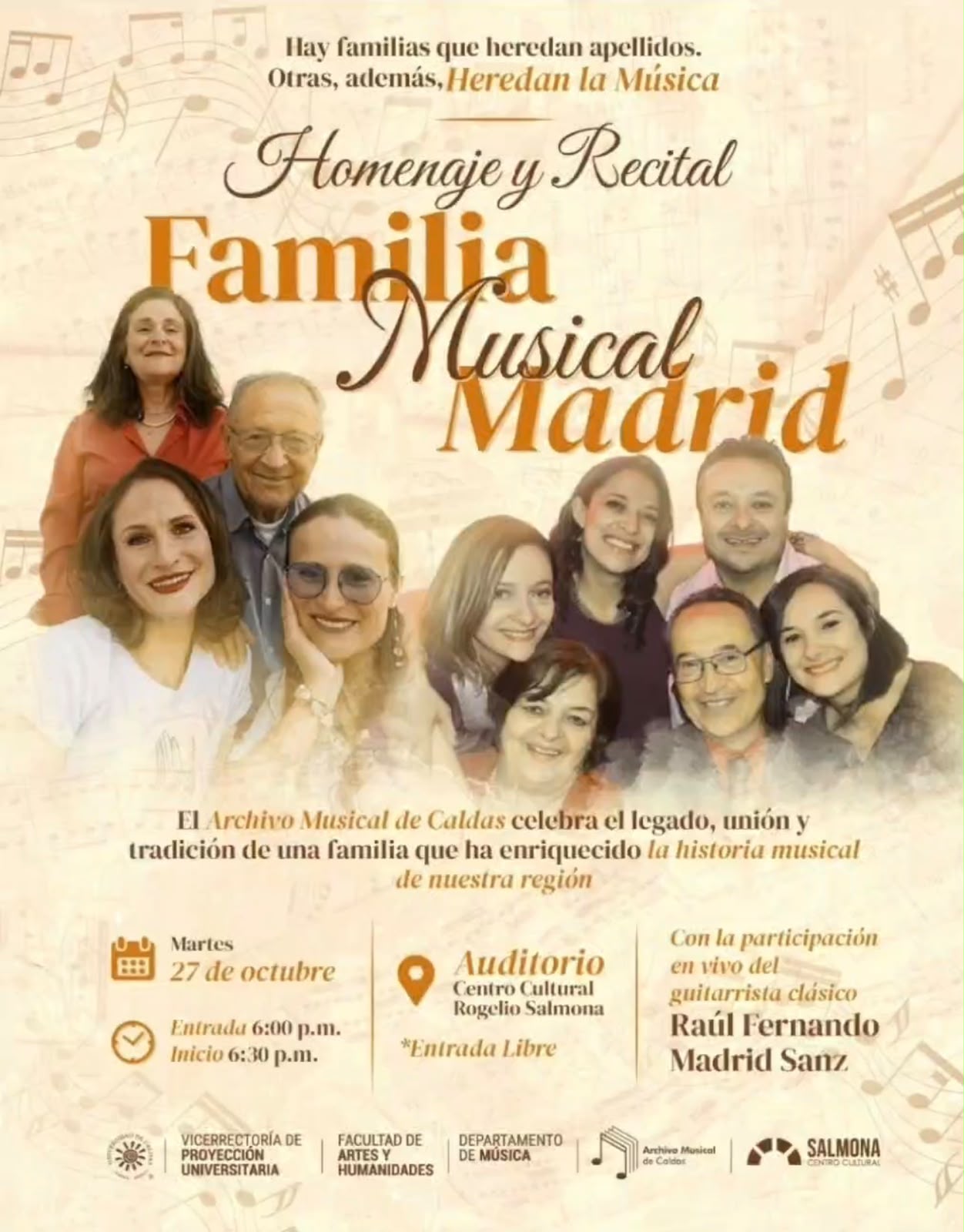 Homenaje y Recital Familia Musical Madrid